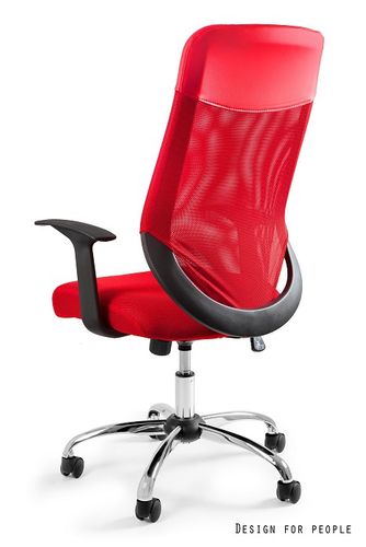 FOTEL OBROTOWY MOBI PLUS KOLOR CZERWONY na Arena.pl