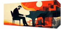 Obraz 40x20cm Pianista