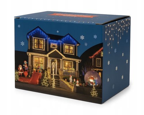 Sople 440 LED Girlanda Biała Zimna Flash Zewnętrzna IP44 31,7m gruby przewó na Arena.pl