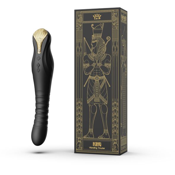 Zalo King Vibrating Thruster Obsidian Black zdjęcie 8