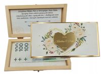 Ślub Prezent na wesele, pudełko na pieniądze