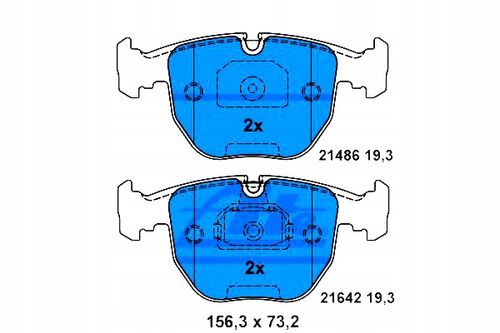 KLOCKI HAM PRZOD BMW 7 E38 94-01 740 ATE na Arena.pl