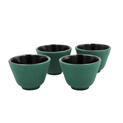 zaparzacz żeliwny dzbanek zielony 1,4l z filtrem i filiżankami prezent na Arena.pl