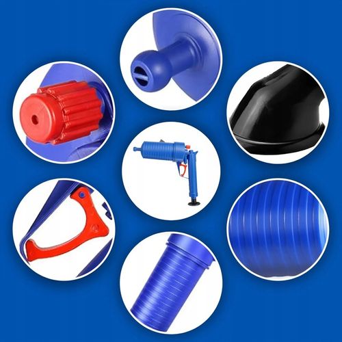 PISTOLET DO UDRAŻNIANIA RUR PRZEPYCHACZ WC TOALET ZLEWU KRET HYDRAULICZNY na Arena.pl