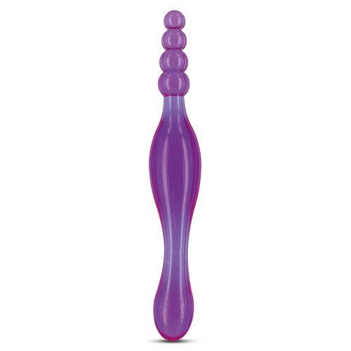 Dwustronne Żelowe Dildo Galaxia Lavender zdjęcie 1