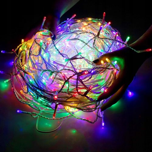 KURTYNA GIRLANDA SOPLE LAMPKI 500 LED 22,5M MULTIKOLOR + FLASH OŚWIETLENIE na Arena.pl