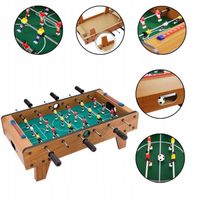 Drewniane piłkarzyki stołowe gra zręcznościowa stół do gry z rączkami 50 cm