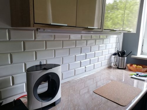 Ścienne Panele KAFELKI Białe 3D płytki ścienne panel kafelki PCV GREY SEAM na Arena.pl