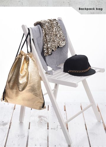 PLECAK LEATHER CROCODILE GOLD na Arena.pl