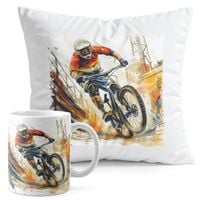 ZESTAW KUBEK + PODUSZKA DRUK - ROWER BMX MTB SPORT