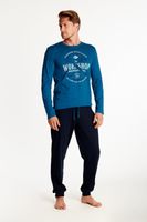 Piżama męska Henderson Owner, niebieska XXL