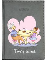 KALENDARZ A4 2026 DZIENNY TERMINARZ Z NADRUKIEM DLA BABCI Z TWOIM TEKSTEM