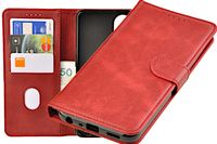 Etui portfel Wallet do Oppo A78 5G czerwony