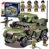 POJAZD WOJSKOWY 4386 TAJFUN klocki konstrukcyjne tir wojsko płytka figurki