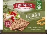 Pieczywo Chrupkie BŁonnikowe Żytnie Razowe Z Sezamem BIO 250 g - Burger