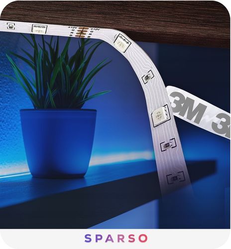 TAŚMA LED RGB 5M LEDY 230V 12V z PILOTEM Bardzo mocna ZESTAW + na Arena.pl