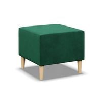 Pufa, podnóżek, MILO, velvet, 51x51x40 cm, butelkowa zieleń | TYLETEGOTU