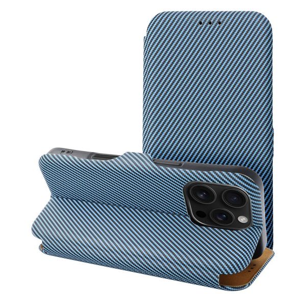 Kabura FOLIO Side Magnet do IPHONE 14 PRO MAX niebieski zdjęcie 1