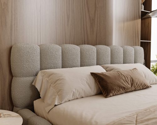 Łóżko tapicerowane Aura 180x200 szare na Arena.pl