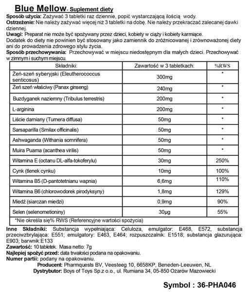 Blue Mellow - Stimulating Capsules zdjęcie 3
