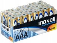 32x Baterie alkaliczne MAXELL alkaline AAA LR3 R3