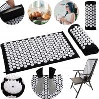 MATA DO AKUPRESURY CZARNA + PODUSZKA