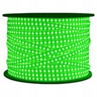Elastyczna Taśma Led 2835 230v 10w Zielona Cięta Co 10cm Wodoodporna