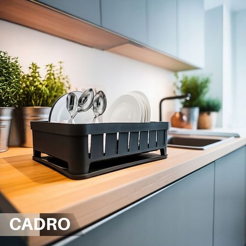 SUSZARKA DO NACZYŃ stojąca ociekacz naczynia talerze sztućce czarna na Arena.pl