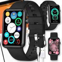 SMARTWATCH ZEGAREK SMARTBAND MENU POLSKIE DAMSKI ROZMOWY MĘSKI SMART WATCH HT5Pro