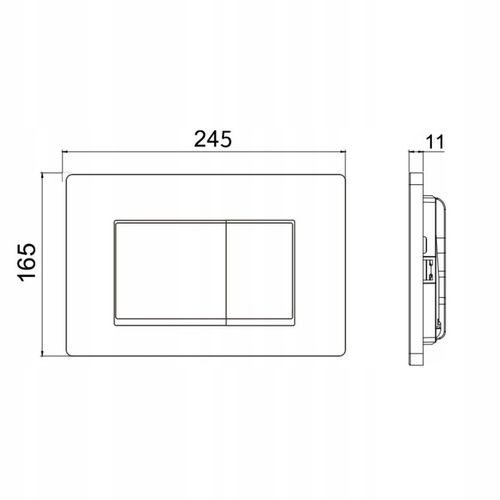 AQUAUNO PRZYCISK SPŁUKUJĄCY DO WC GEBERIT SIGMA CHROM na Arena.pl