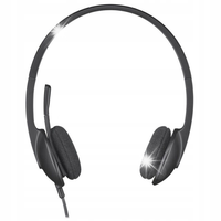 Słuchawki Logitech H340 czarne mikrofon nauszne usb