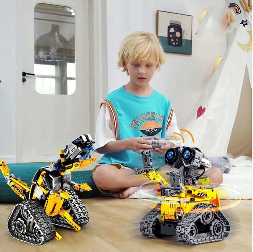 ZABAWKA ROBOT PROGRAMOWALNY DLA DZIECI 4W1 ZESTAW Z ŚWIATŁEM 2.4GHZ Z PILOT na Arena.pl