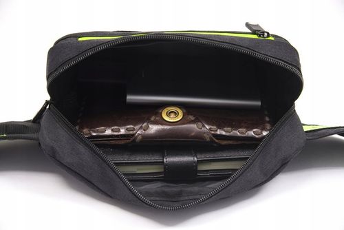 saszetka męska damska torba na talię sportowa pojemna solidna z paskiem na Arena.pl