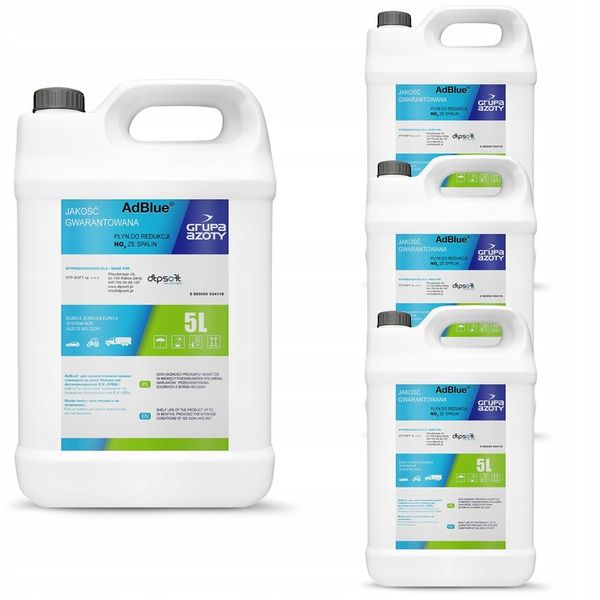 20L Płyn AdBlue 20 litrów 4 x 5L TOP zdjęcie 1