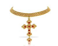 choker bismark z krzyżem (c23/zim/35au)