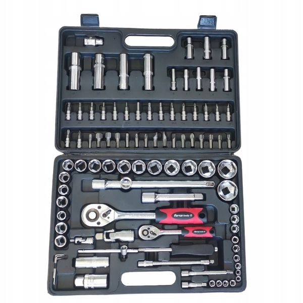 Zestaw kluczy nasadowych w walizce 94 el. Bity zdjęcie 5