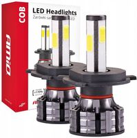 ŻARÓWKI LED H4 4xCOB 4side 12V/24V 6500K LEDY AMiO