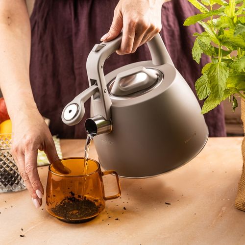 czajnik stalowy z gwizdkiem 2,5l klausberg kb-7916 na Arena.pl