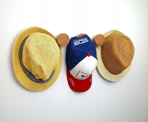 Drewniany Wieszak na Ścianę 5,5 cm Ubrania Ręczniki do Przedpokoju Hol 60mm na Arena.pl