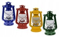 LAMPA NAFTOWA RETRO LAMPION VINTAGE OLEJOWA LATARNIA 31cm RÓŻNE KOLORY
