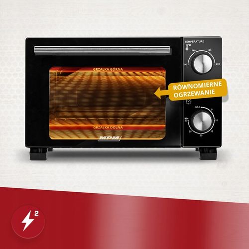Piekarnik elektryczny mały mini MPM MPE-13 10L na Arena.pl