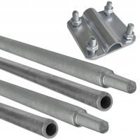 UZIOM SZPILKA PRĘT WBIJANY KOMPLETNY 6M + ZŁĄCZE DRUT-BEDNARKA 4x1.5M FI16