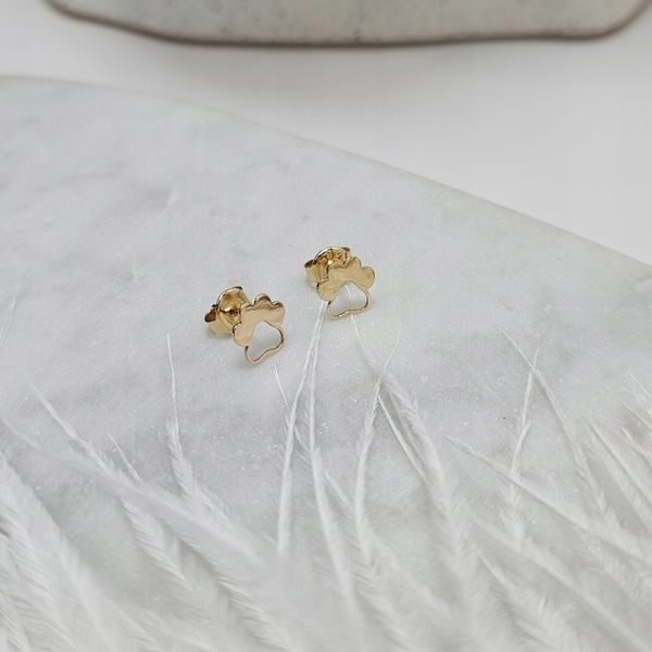 Złote kolczyki łapki - pr.585 zdjęcie 12