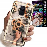ETUI DO SAMSUNG A6 2018 - KWIATISTY WZÓR SŁONECZNIK SŁONECZNIKI