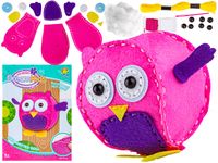 SÓWKA ZESTAW WYSZYWANKA, PLUSZAK DO SZYCIA DLA DZIECI