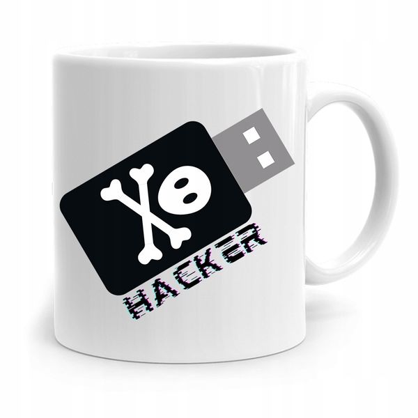 Kubek Prezenty Dla Informatyka Programisty Hacker Z Nadrukiem Ze Zdjęciem zdjęcie 1
