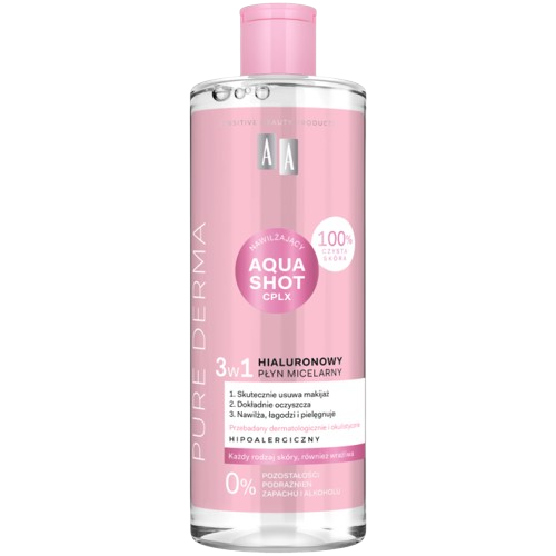 AA Pure Derma Hialuronowy płyn micelarny 3w1 500ml na Arena.pl