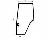 Szyba drzwi lewe Fiat M Ford 5000 6000 7000 8000 New Holland TL TS 82000396