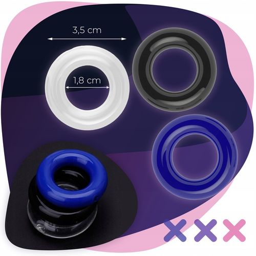 ŻEL INTYMNY LUBRYKANT nawilżający 200ml + ringi PIERŚCIENIE EREKCYJNE 3w1 na Arena.pl