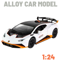 METALOWY MODEL SAMOCHODU Lamborghini Huracán STO 1:24 DŹWIĘK NAPĘD PREZENT